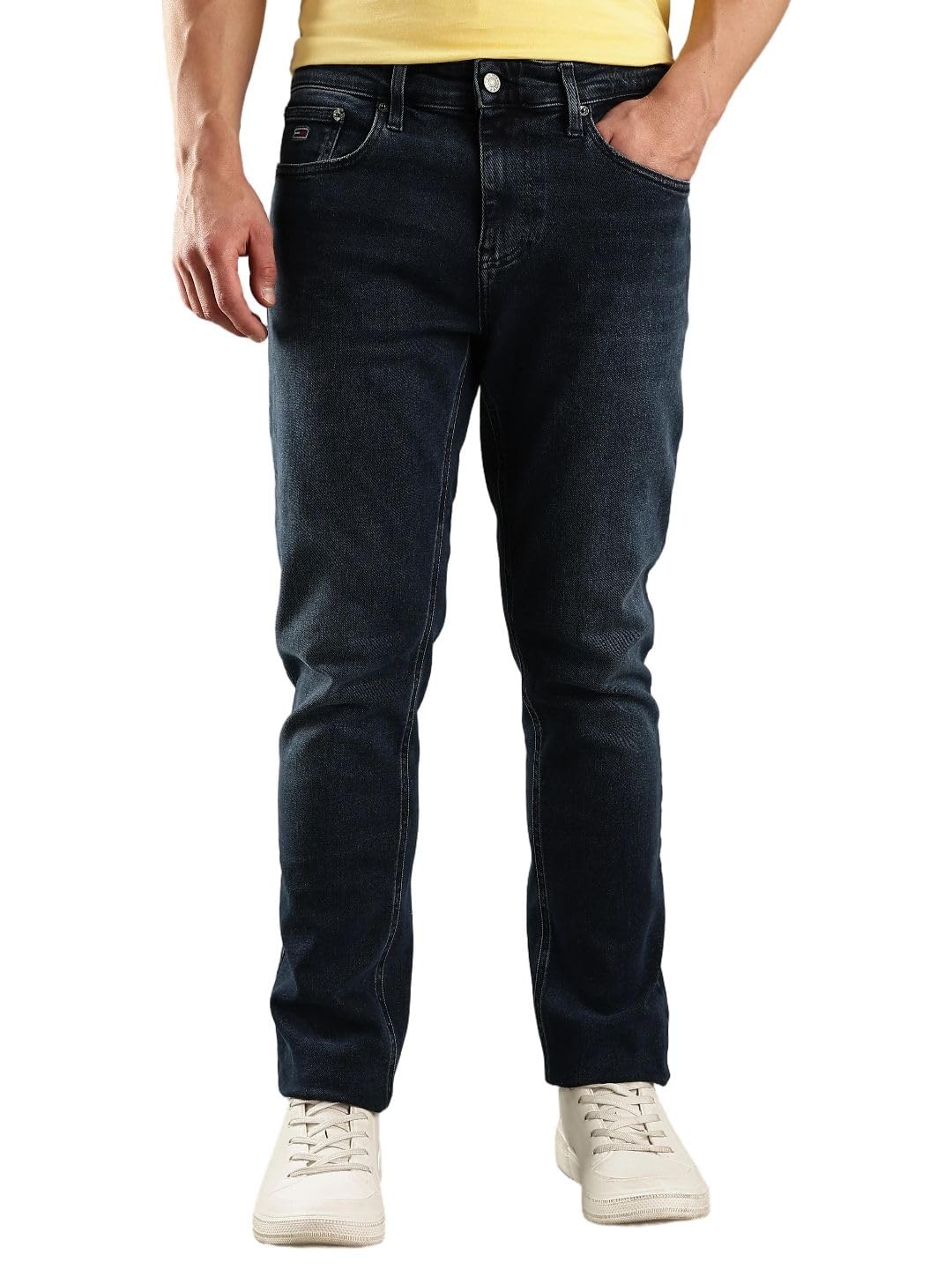 Light-Wash Slim Fit Mid Rise Jeans-image-46