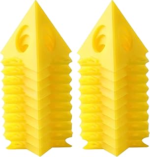 EMVANV 20pcs Painters Cone Stands, Woodworking Furniture Door Risers Painters Stand, Mini Cone Paint Stands for Canvas and Door Risers Support, Paint Pouring Suppliers, Canvas Stand(size:20pcs)