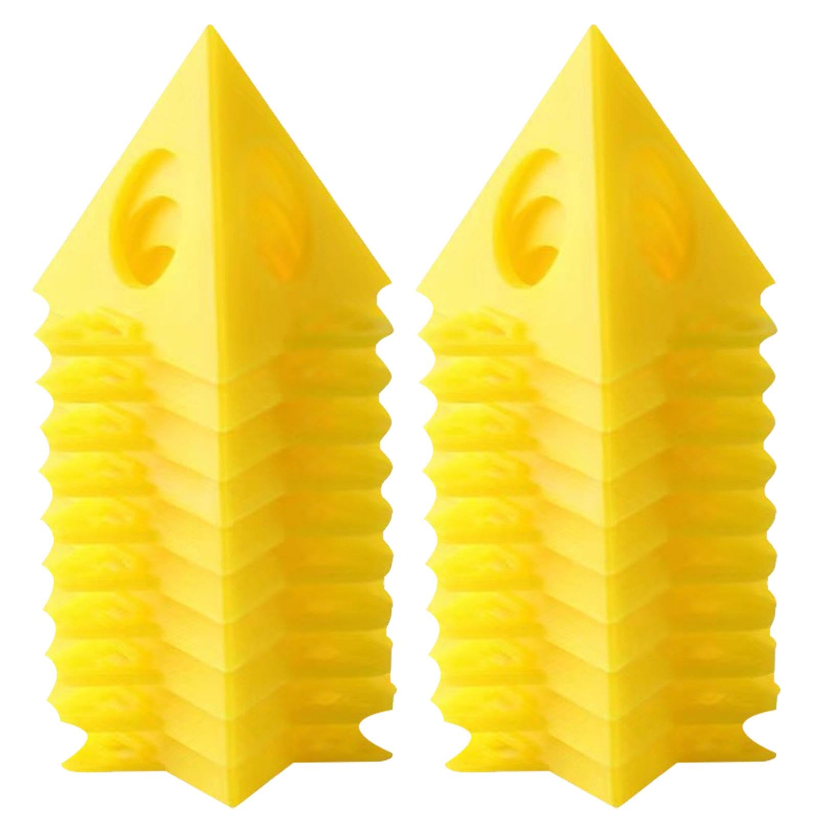 20pcs Painters Pyramids Stands Paint Triangle Stands Painting Pyramids Paint Stands for Painting Mini Cone Paint Stands for Canvas and Door Risers Support(COLOR:Yellow)