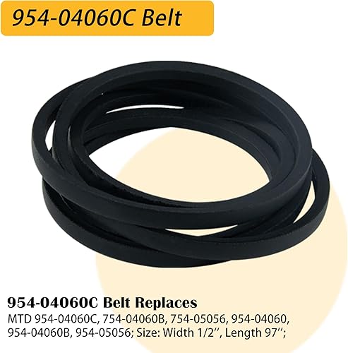 Miniatura 5 de Paquete de 2 conjuntos de husillo 918-06991 con correa 954-04060C que reemplaza el conjunto de husillo Troy-Bilt 918-06991 918 06991, Huskee lt4200