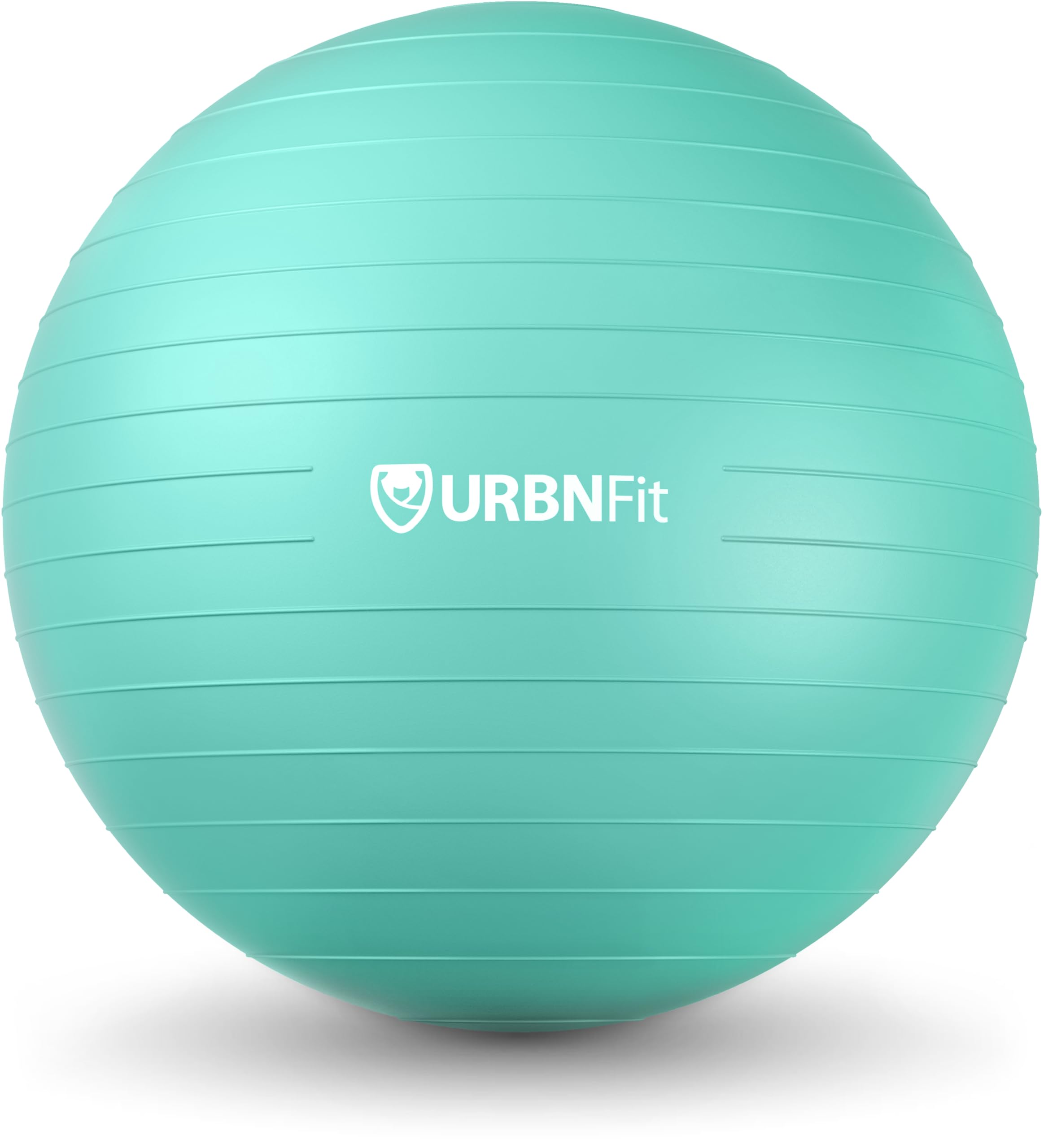 URBNFit Exercise & Pilates Yoga Ball - Multiple Sizes for Fitness, Pregnancy, Stability, Balance, Core Workout - Anti-Burst Swiss Balance Ball w/Quick Pump - Office, Home, Gym