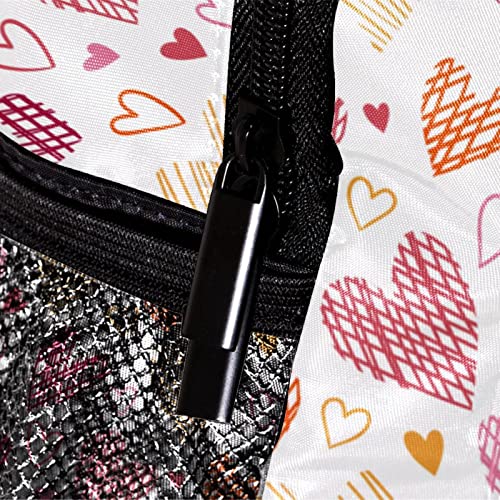Sac à dos pour enfants 30,5 cm à motif cœurs pour garçons et filles - 4