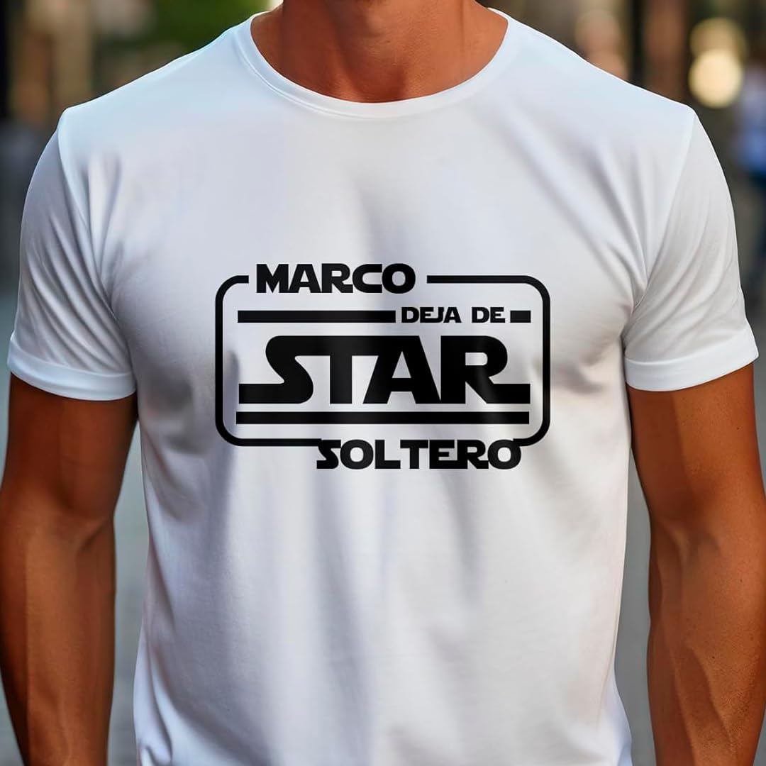 Camiseta despedida soltero personalizada con nombre | Pack 5 unidades | Novio | Equipo del novio | Regalo original y divertido