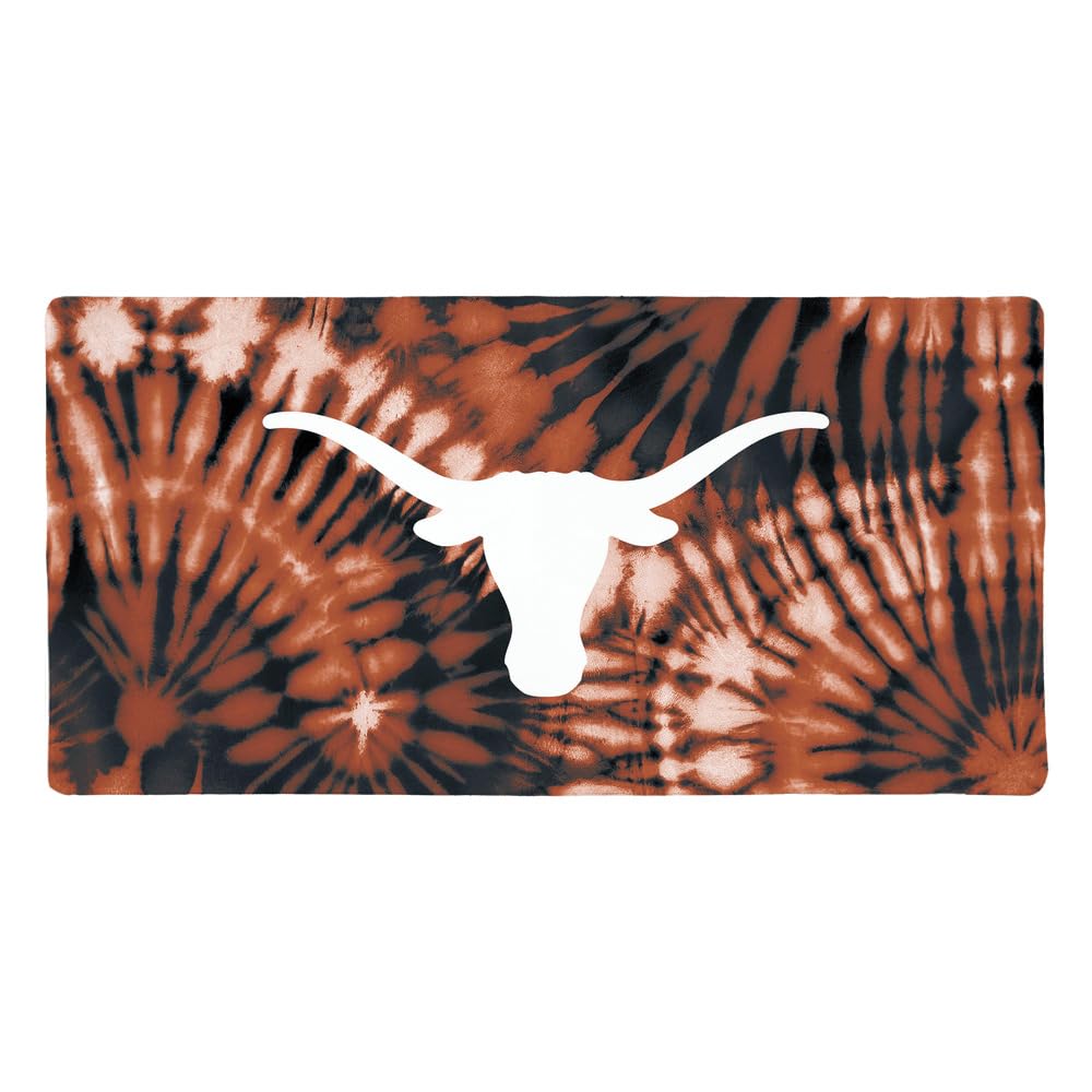 University of Texas Primary Logo Tie Dye Large Gaming Mouse Pad Desk Mat with Stitched Edges, Non-Slip Base for Gamer, Home and Office, 31.5 x 15.7