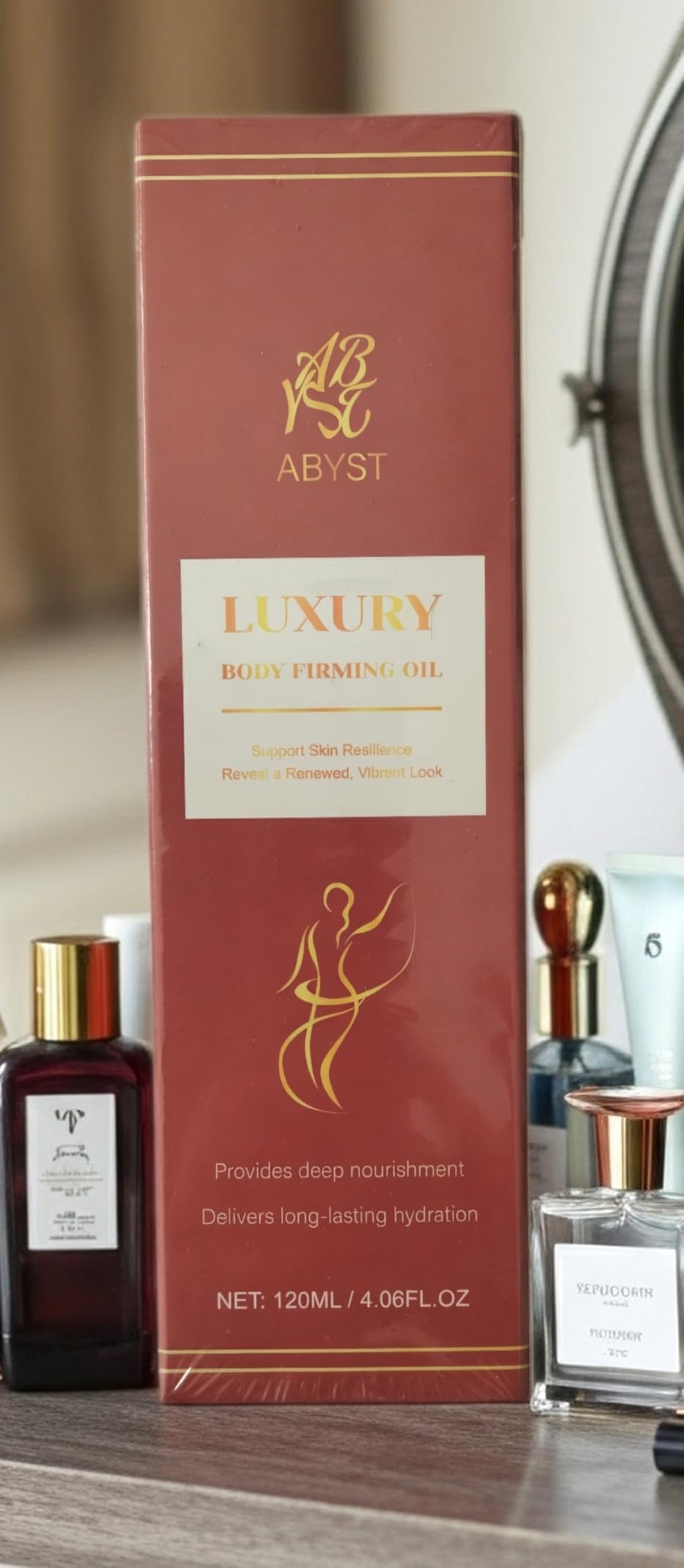 ABYST Body Firming Oil - Luxury Toning & Tightening Treatment for Crepey Skin - Hydrating, Nourishing Elixir to Improve Skin Texture & Elasticity - 120ml (2)
