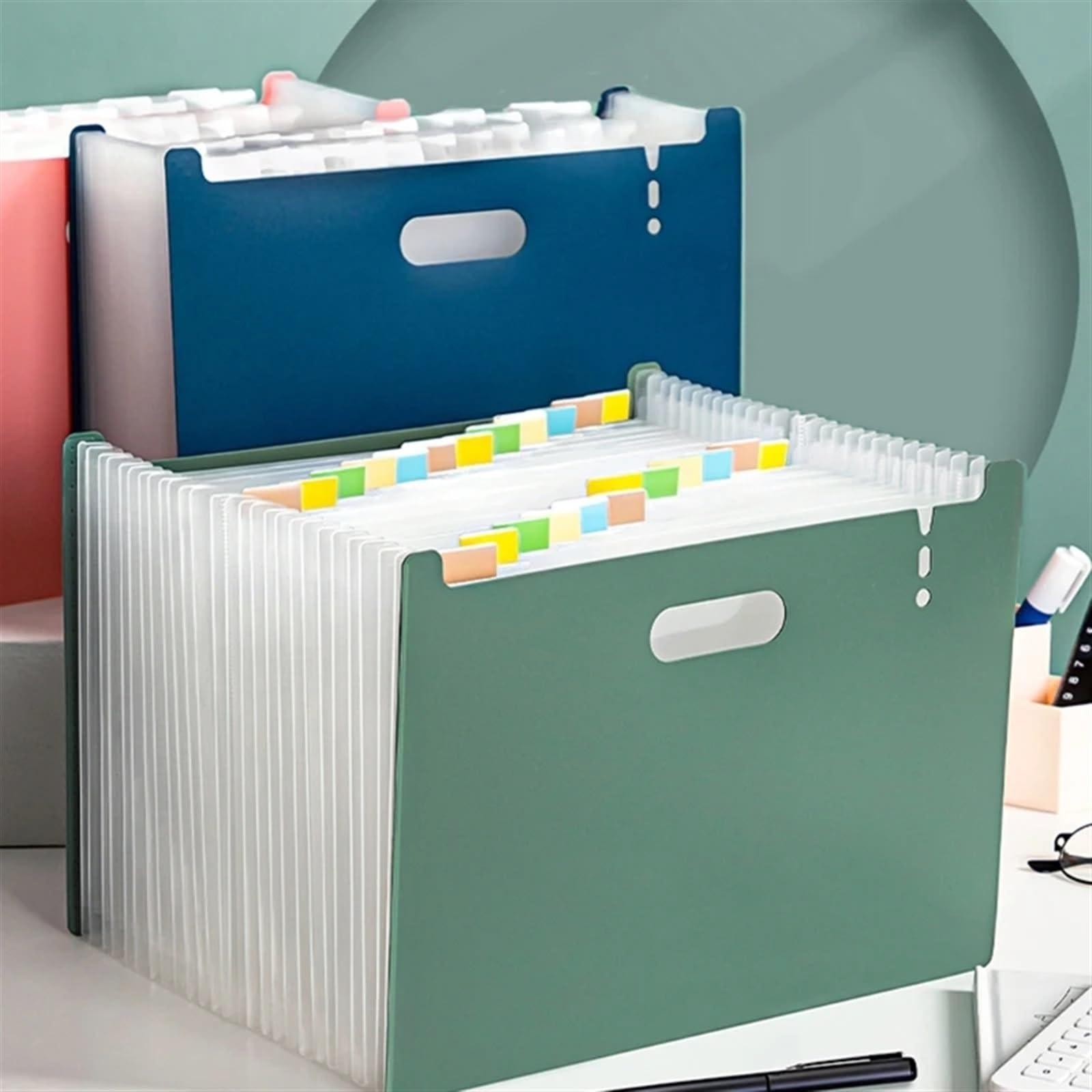 Xndryan Dossier extensible à 24 poches Format A4 Accordéon Organiseur