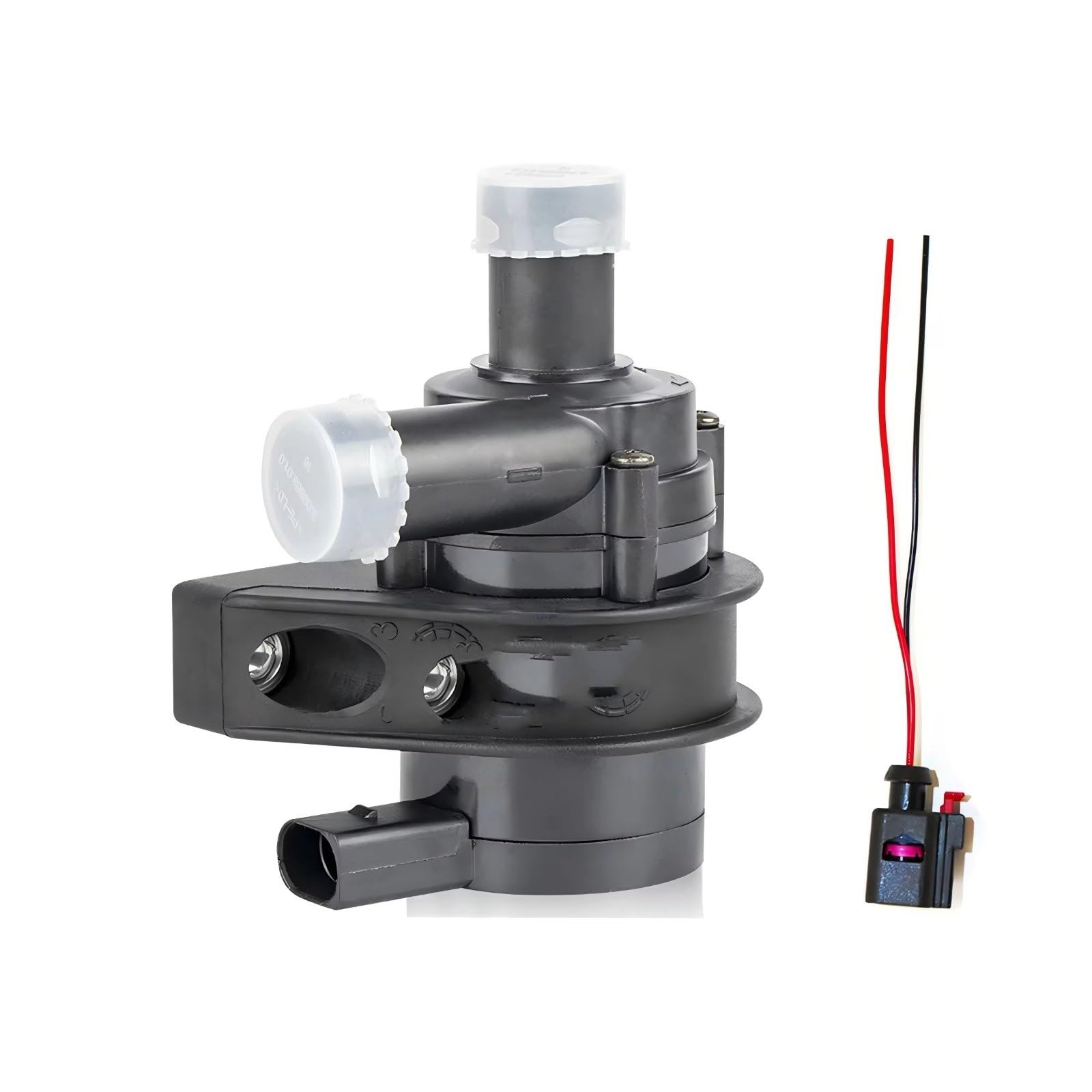 Bomba de Agua Motor 12V Bomba Agua Refrigeración Coche Accesorios Eléctricos Auxiliares Adicionales Compatible Con Para Passat Para B5 B6 OEM 1K0965561J(Water Pump Cable)