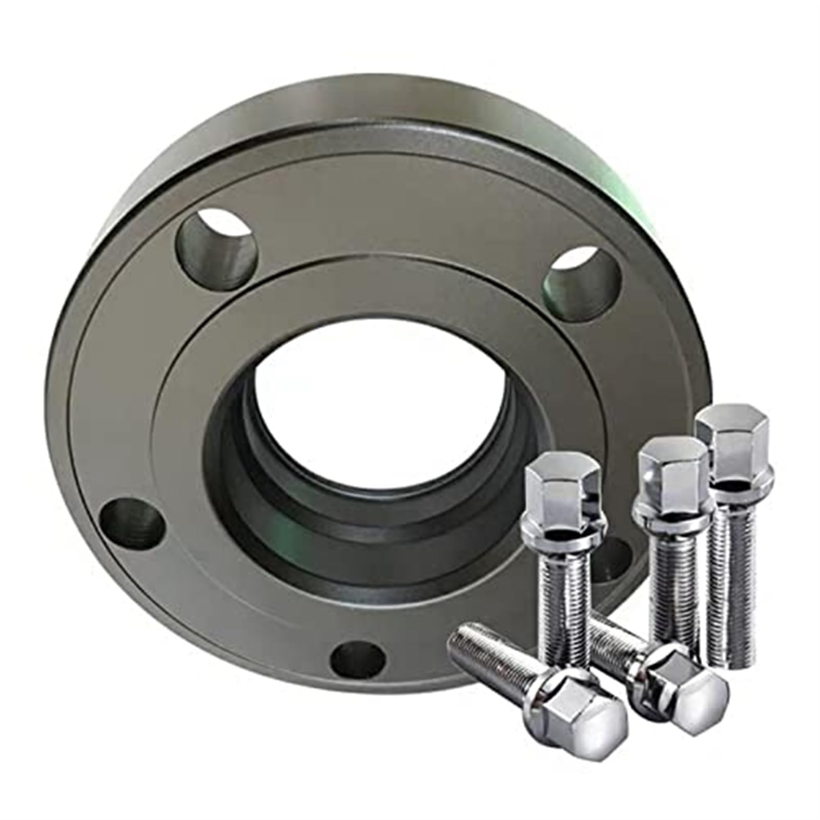 Dystanse kół 5x100 5x112 15mm 20mm CB:57.1 Adapter, do zestawu CC, Golfa, POLO, Tiguana, Separadores samochodowe Dystanse kół dla stabilności pojazdu(Black 1PCS-20MM)