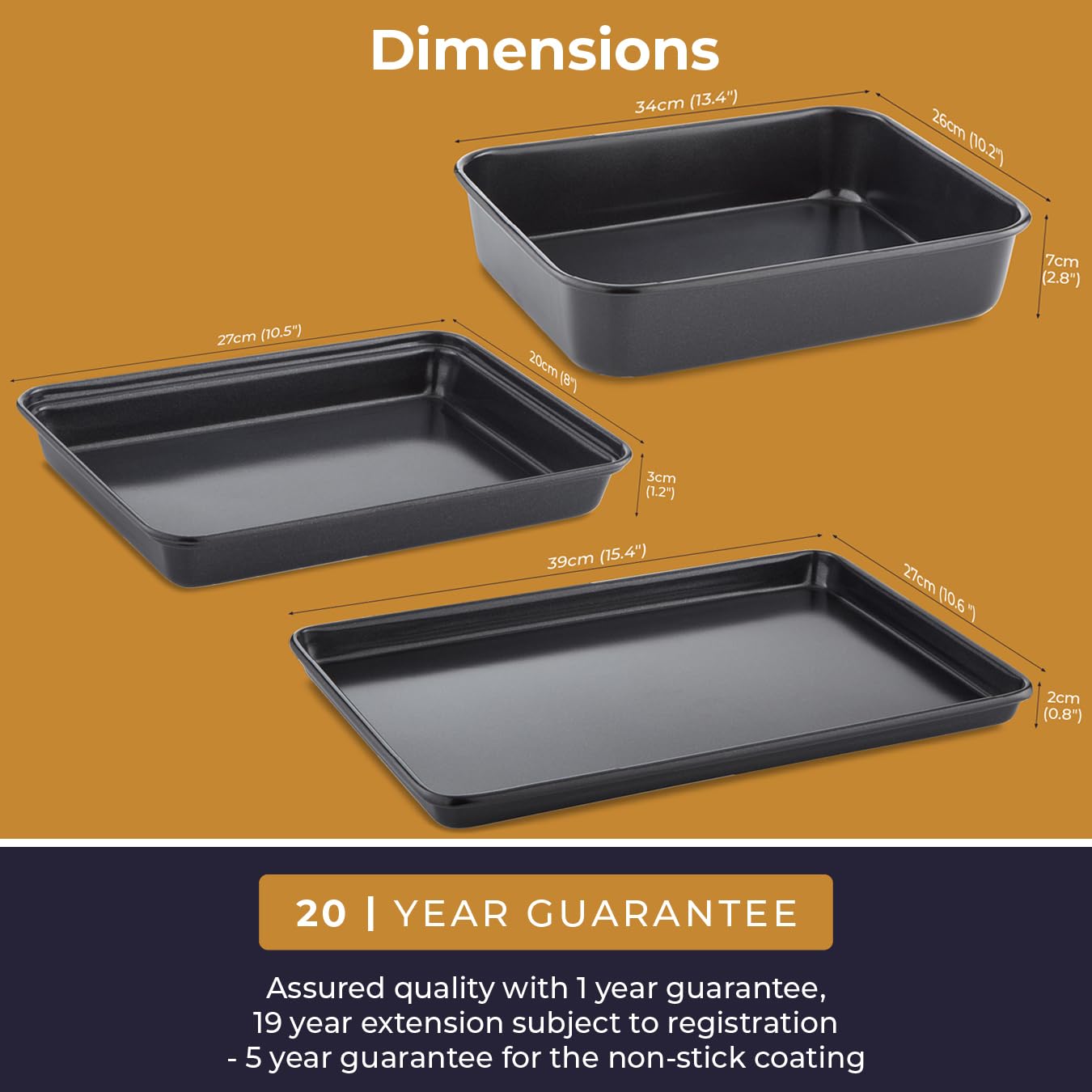 Tower T943029B1 Precision Plus - Set di 3 utensili da cucina, in acciaio alluminato con rivestimento antiaderente, colore: nero