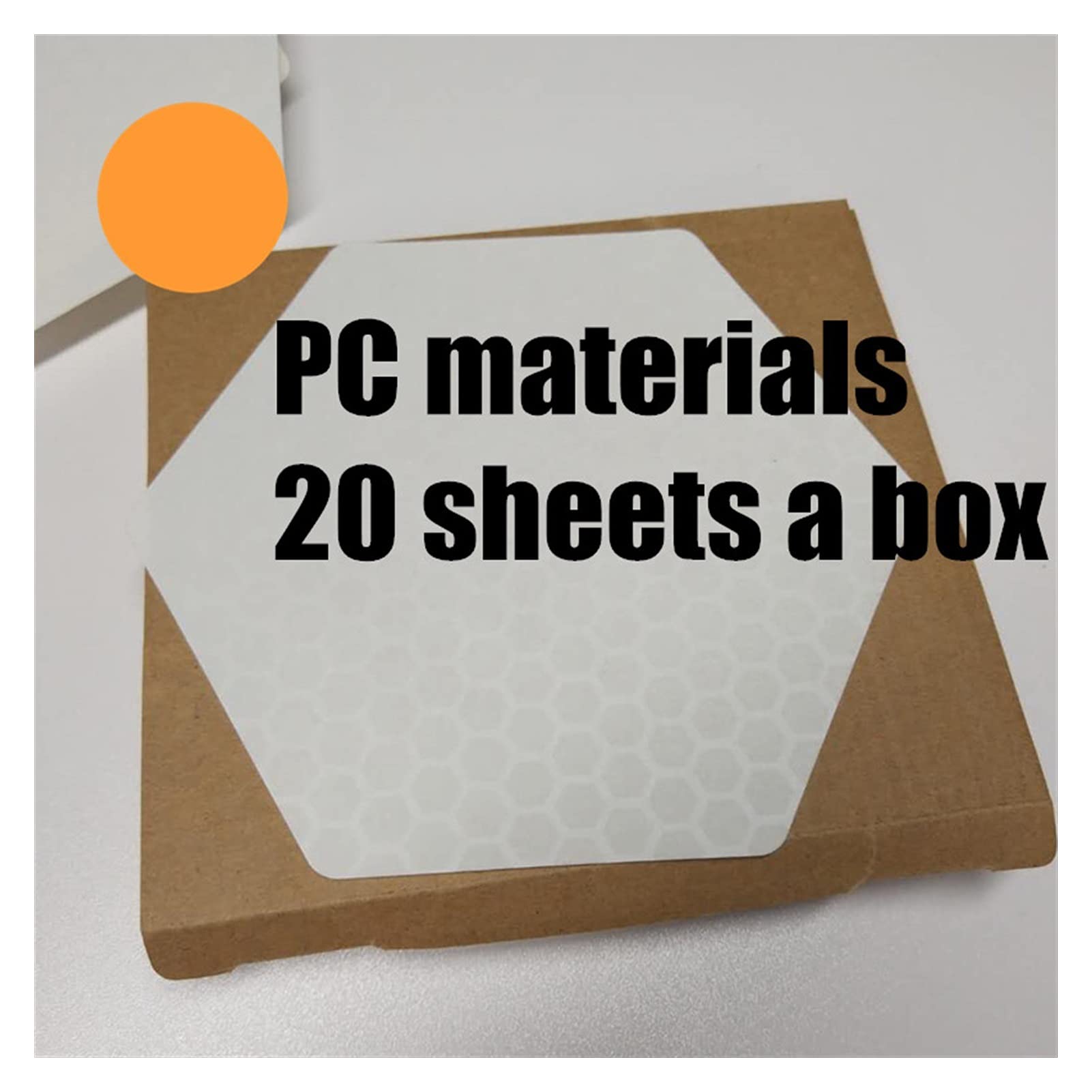 Surf Pad Waxless Hexagon Honeycomb Surfboard Deck Traction Pad 20 Sheets/10 Sheets A Box Surf Mat (Color : PC Material)