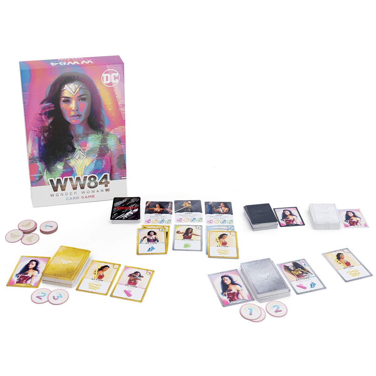 Cryptozoic Entertainment Wonder Woman 1984 Card Game - Be The Super Hero and Save The Most Civilians to Win - DC Comics - for 2 to 4 Players - Ages 14+ - Image 2