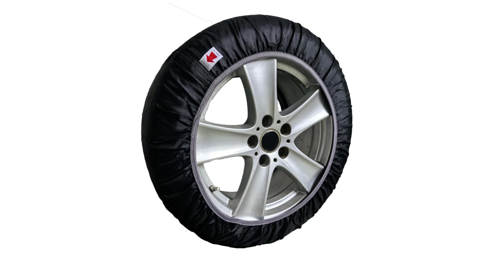 Italfodere Calze da Neve Omologate Italia, Snow Sock Due Catene da Neve in Tessuto per Auto Diverse Misure Disponibili (XL)