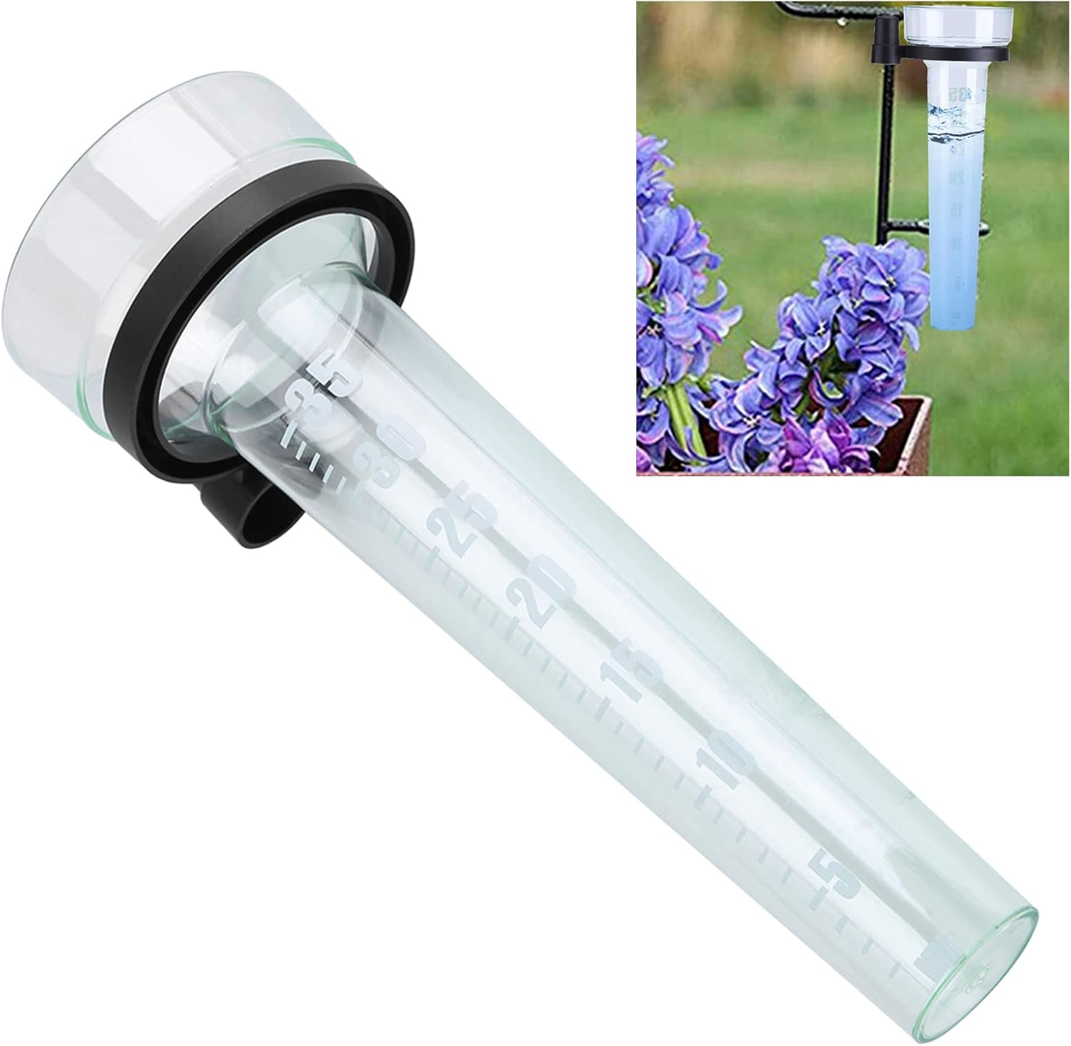 Gavigain Rain Gauge,Accurate Rain Gauge for Precise Weather Measurement Easy to Read and Durable Rainfall Gauge Monitor Rainfall Levels with Confidence for Home, Garden, Outdoor Use