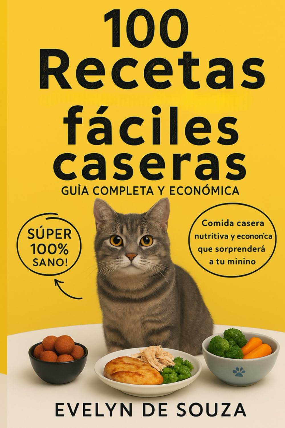 100 Recetas Fáciles Caseras para Gatos: Guía completa, nutritiva y económica para tu minino