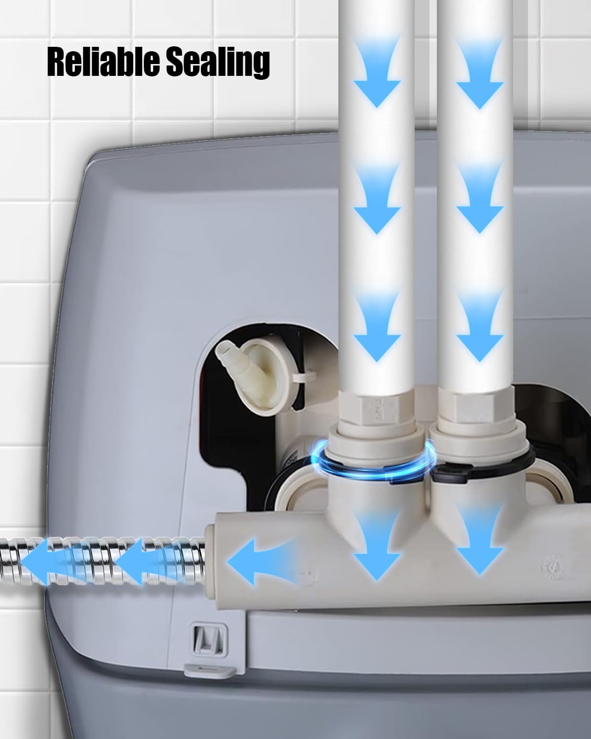 7337563 Water Softener Clip Fit for Kenmore GE Whirlpool Morton NorthStar | Replace WS60X10004 7337571 7170288, O-Ring Kit, Standard Sized Softener Systems