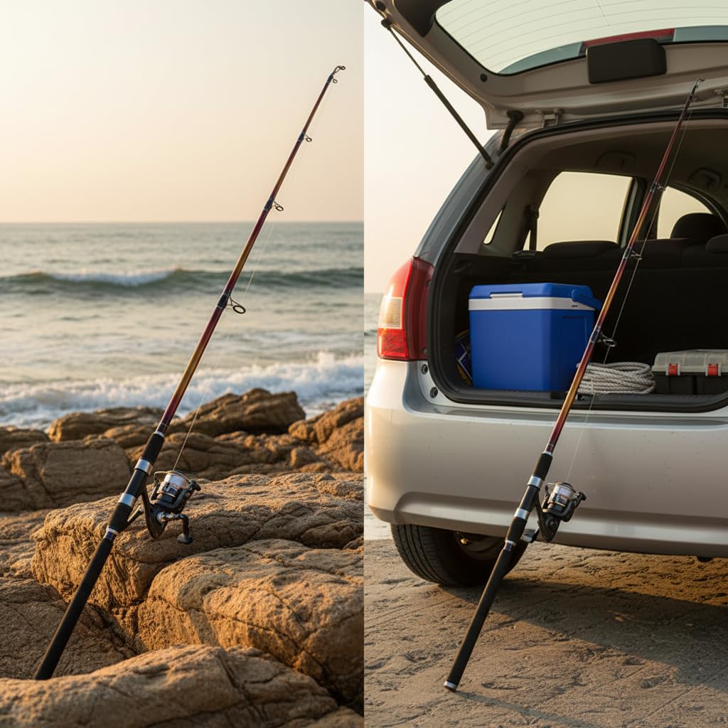Canna da Pesca Casting Telescopica | Portamulinello solido, Canna per Lancio, Competizioni di pesca, Per Guidatori barca