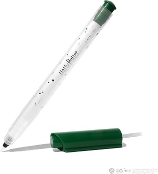 Ferris Wheel Press, Warner Bros., Official Licensed, Harry Potter, Dabbler Pen & 10ml Ink Set, Green with Silver Shimmer 10ml Ink and 0.8mm Fine Tip Green Dabbler Pen