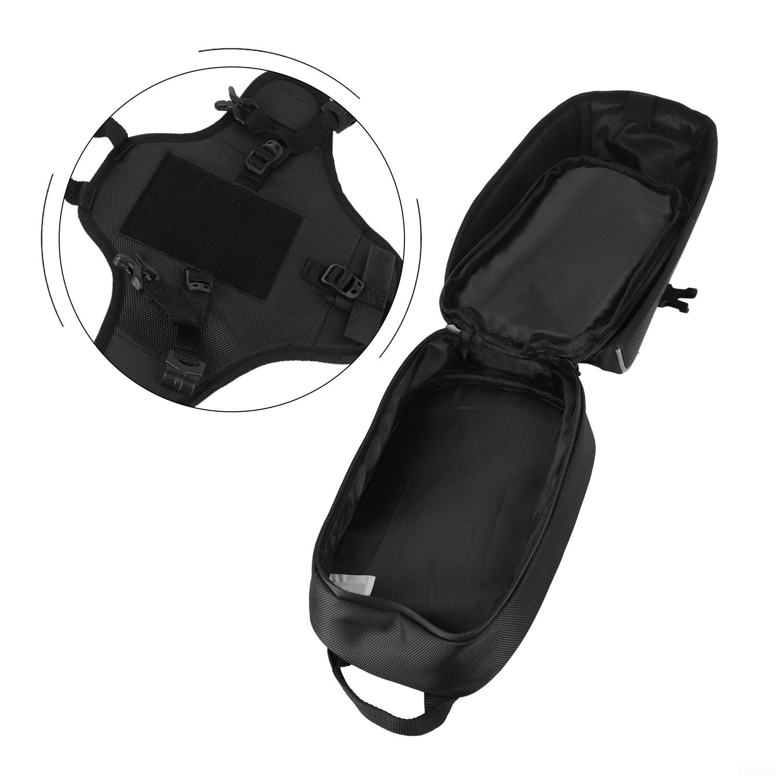 Sac de support pour Can-Am pour Ryker 600 et 900 Support de réservoir d'essence 2019 2022 2023 compatible avec coutures renforcées et compartiment dédié pour téléphone