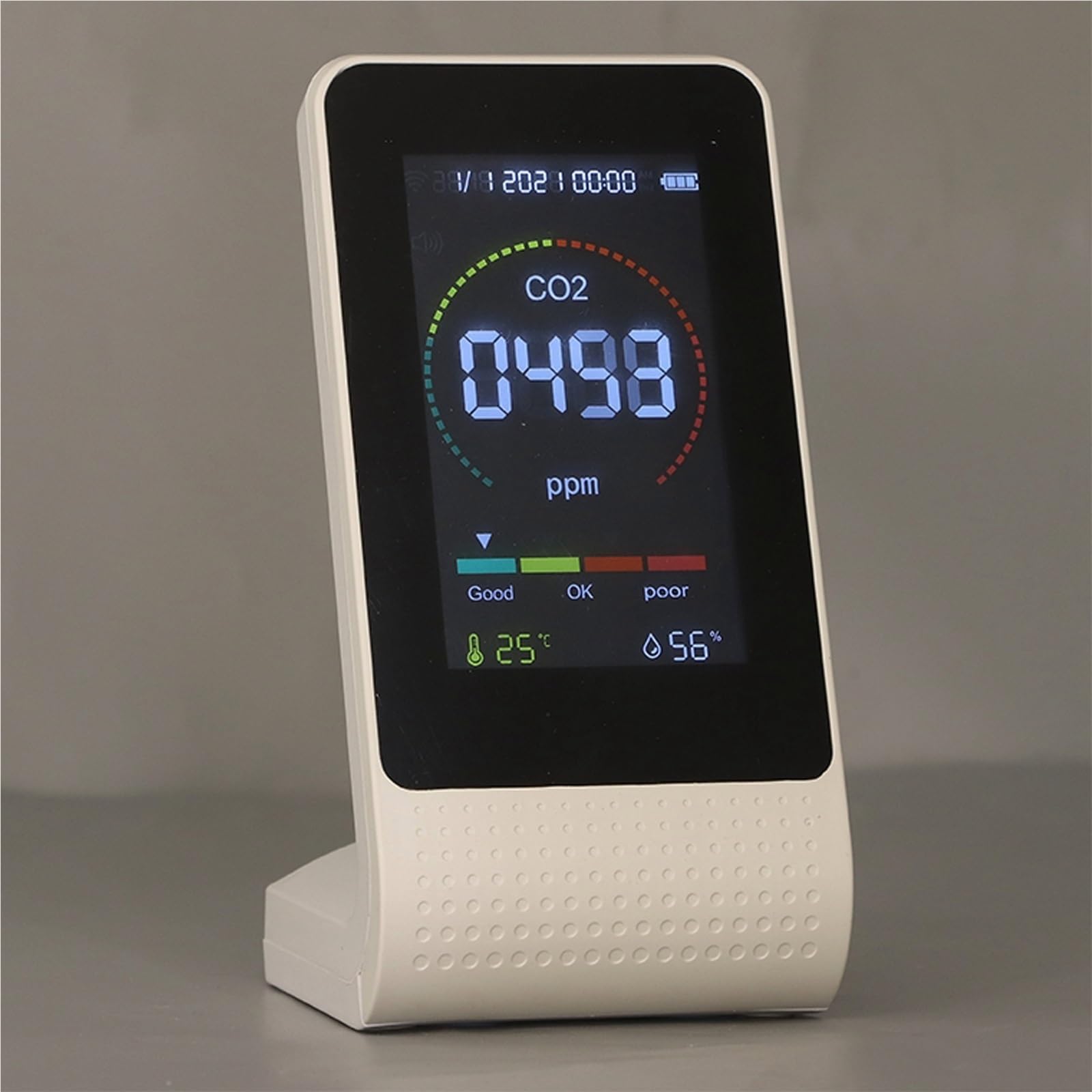 Monitor de calidad del aire de CO2 multifuncional con pantalla digital LED