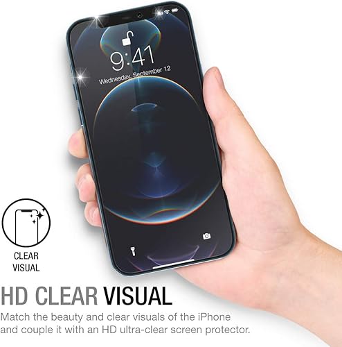 Miniatura 3 de XDesign Paquete de 3 protectores de pantalla para iPhone 12 y iPhone 12 Pro de 6.1 pulgadas, compatible con iPhone 12 y iPhone 12 Pro película