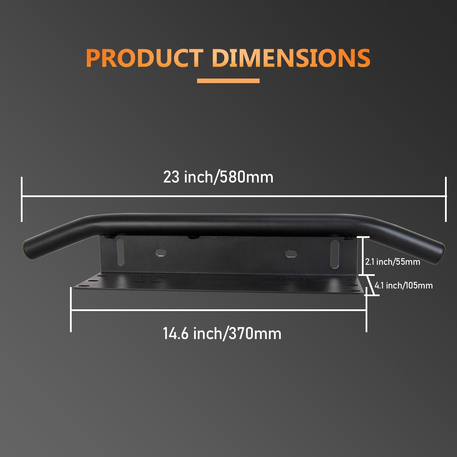 RIGIDON auto led-lichtbalk met licentienummer bumperplaat montagebeugel 12V kabelboom kabelset voor off-road vrachtwagen SUV UTE ATV 4x4, 23 inch Tri Row 7D 324W rijden werklamp 6000K