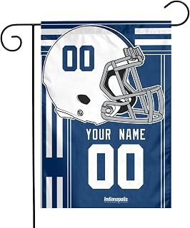 Indianapolis Garden Flag Double Sided Personalized Customized Any Name & Number Gifts for Fans