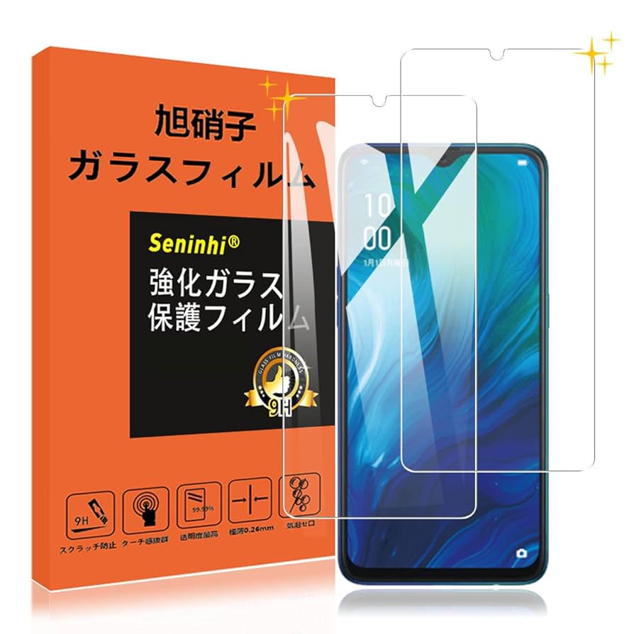 OPPO Reno A 64GB ブラック　保護フィルム貼り付け済み OPPO Reno A 64GB ブラック 保護フィルム貼り付け済み - メルカリ
