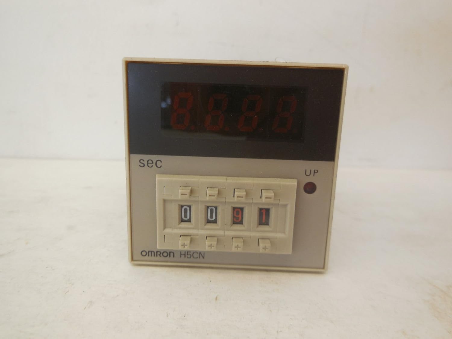 Omron H5CN-XAN Digital Timer, 100-240VAC 50/60Hz, 0.001 to 99.99 Seconds