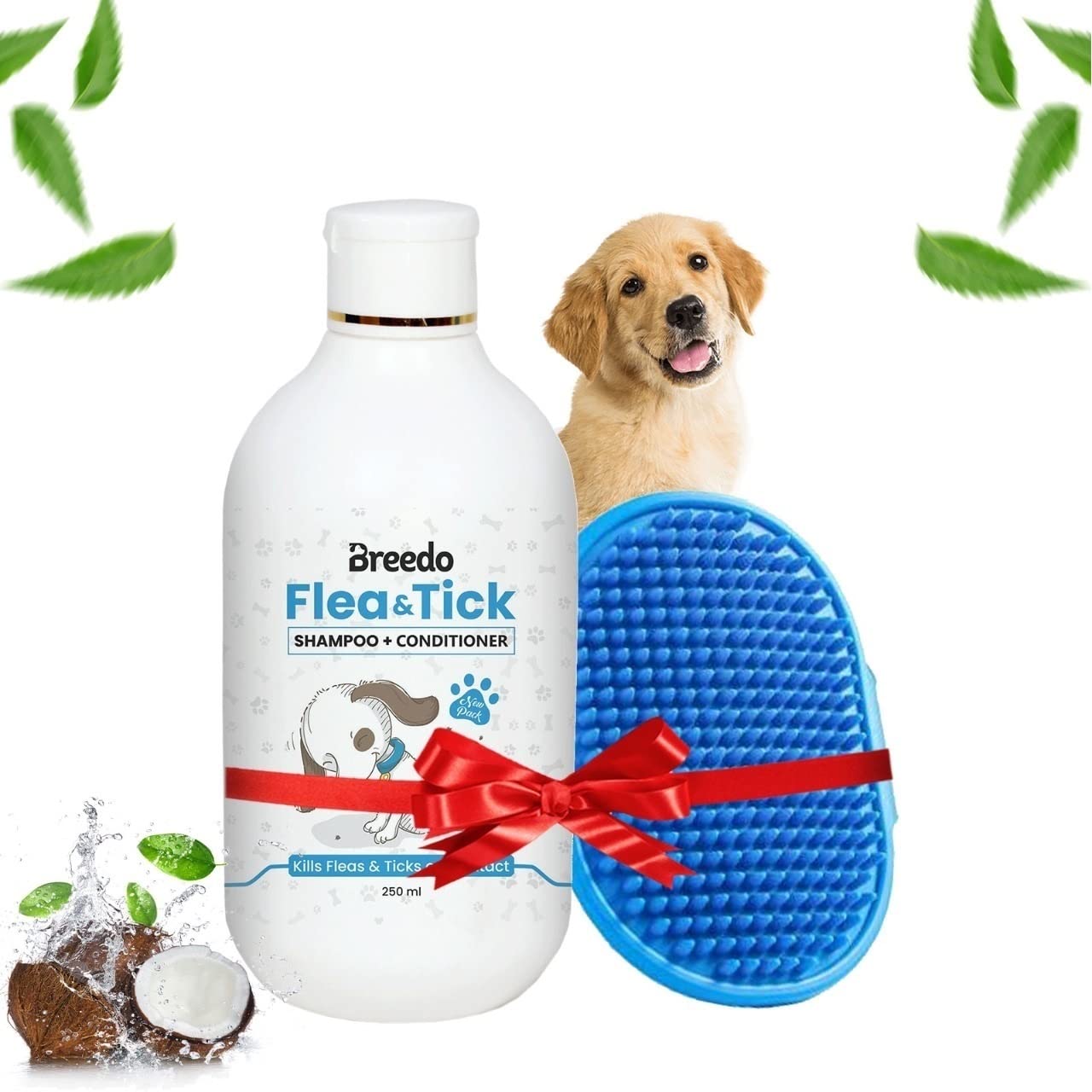 Breedo Dog Need (Combo of 2) Flea and Tick Shampoo Plus Conditioner + Small Bathing Gloves for Labrador, German Shepherd, Golden Retriever,Shih Tzu, Ticks Fleas, Skin Treatment, Pomeranian(250ml) (B0BV7354T2) Amazon Price History, Amazon Price Tracker