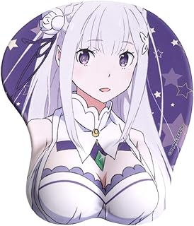 Shania Re:ゼロから始める異世界生活 エミリア Emilia 愛すべき ３D 立体マウスパッド スプレ道具・アニメ・キャラクター ゲーミング マウスパッド