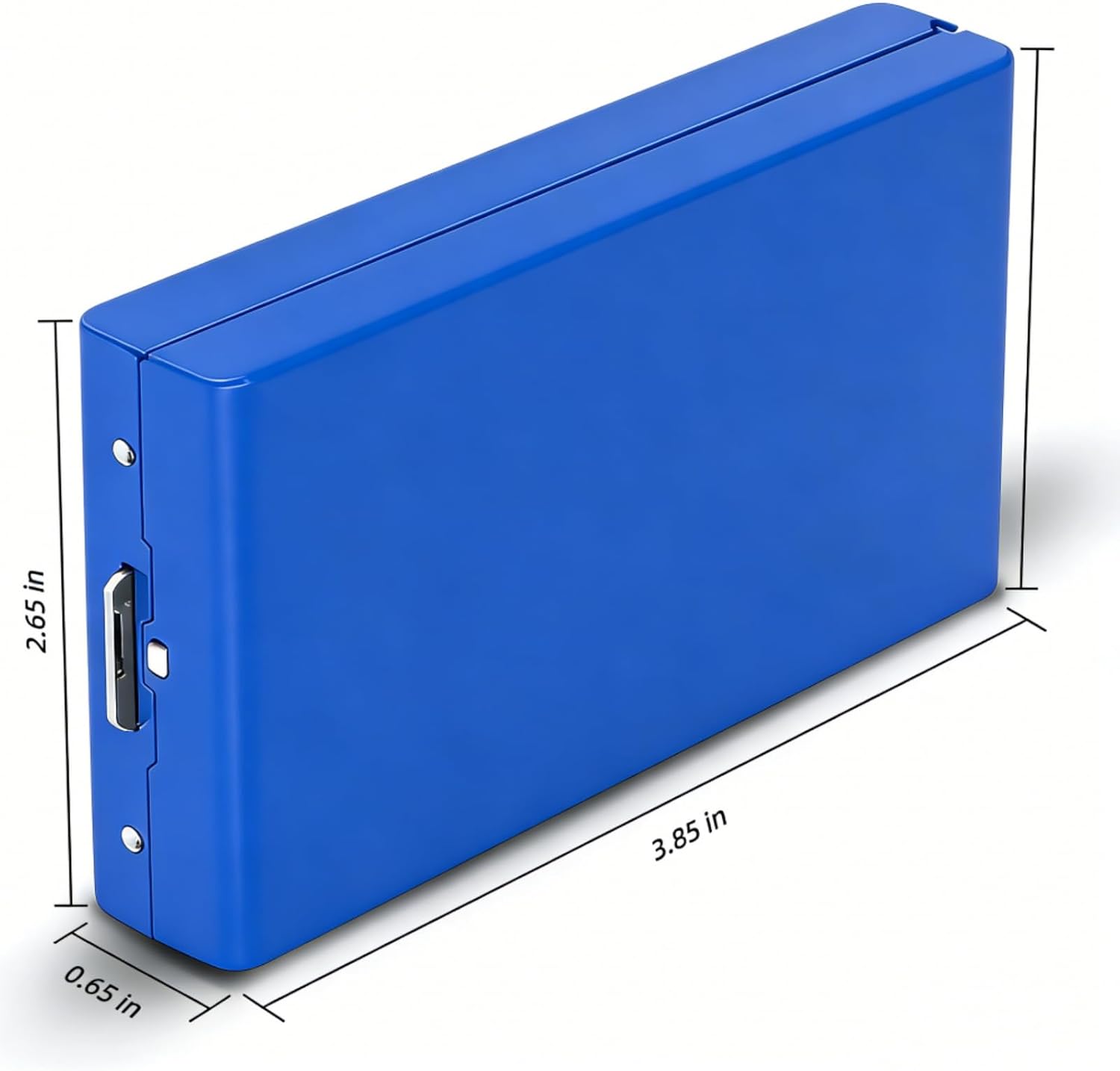 BJ Stainless Steel Card Holder Wallet, Slim Metal RFID Blocking Wallet for Men & Women, Minimalist Metal Credit Card Holder，Holds Credit/Debit/Business/ID Cards(Blue metal wallet 10 Card Slot)