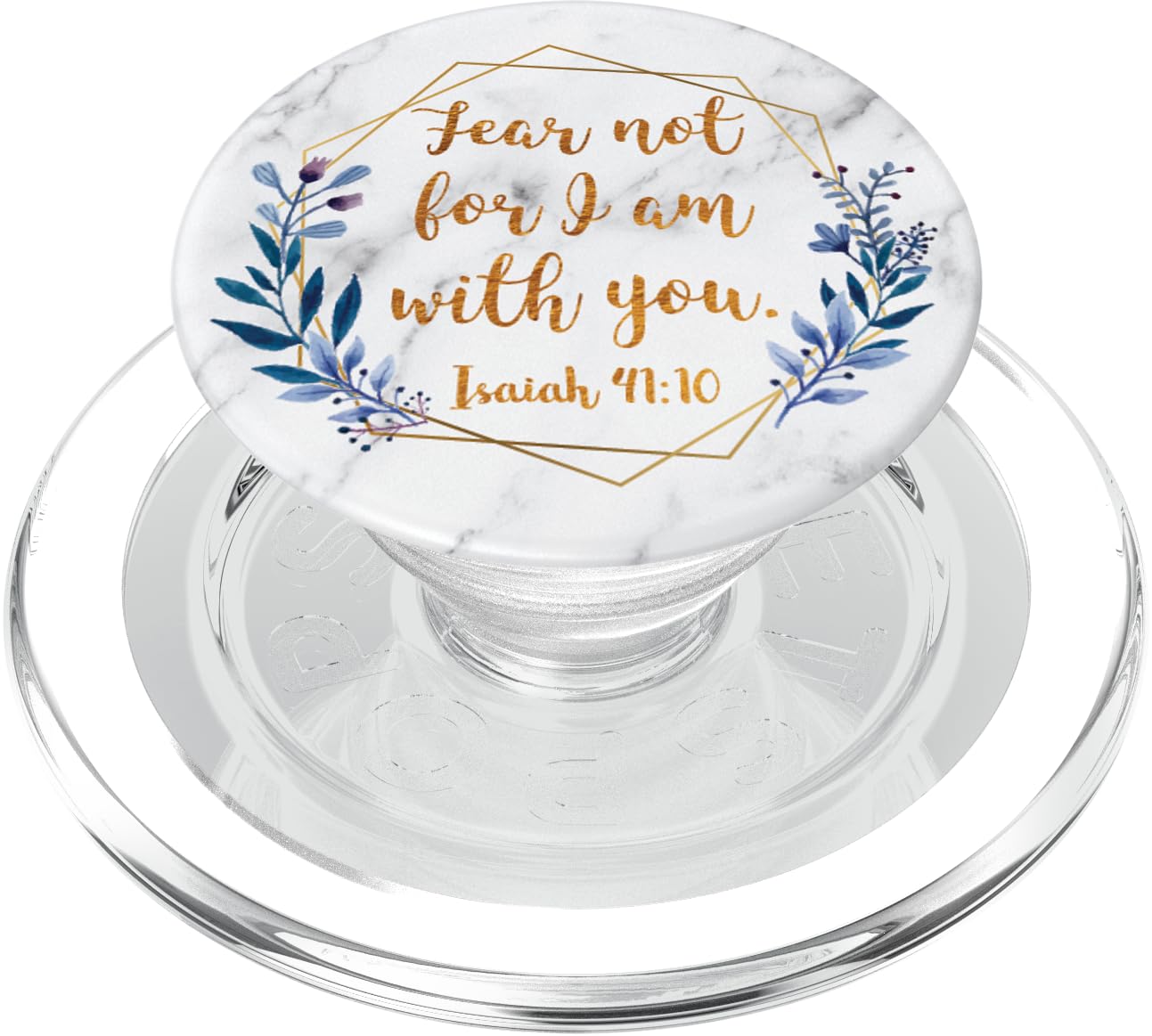 Isaiah 41:10 - Bible Verse Christian Inspiring Quote PopSockets PopGrip: Swappable Grip for Phones & Tablets PopSockets PopGrip for MagSafe