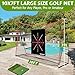 Bltend Golf Net: 10x7ft Golf Practice Nets for Backyard Driving Real Balls, Heavy Duty Golfer Training Net with Mat for Outdoor/Indoor/Garage/Basement Hitting Swing Chipping, Golfer Gift for Men Dad