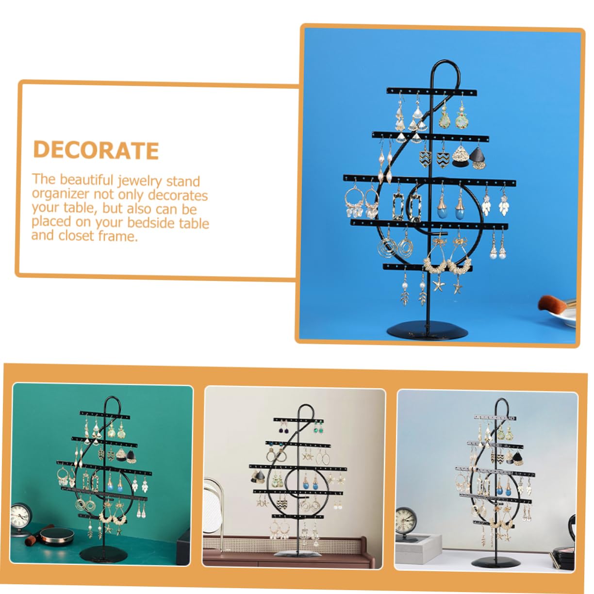 IMIKEYA Halsketten Ständer 2 Stück - Holz Schmuck Präsentation Für Laden & Zuhause