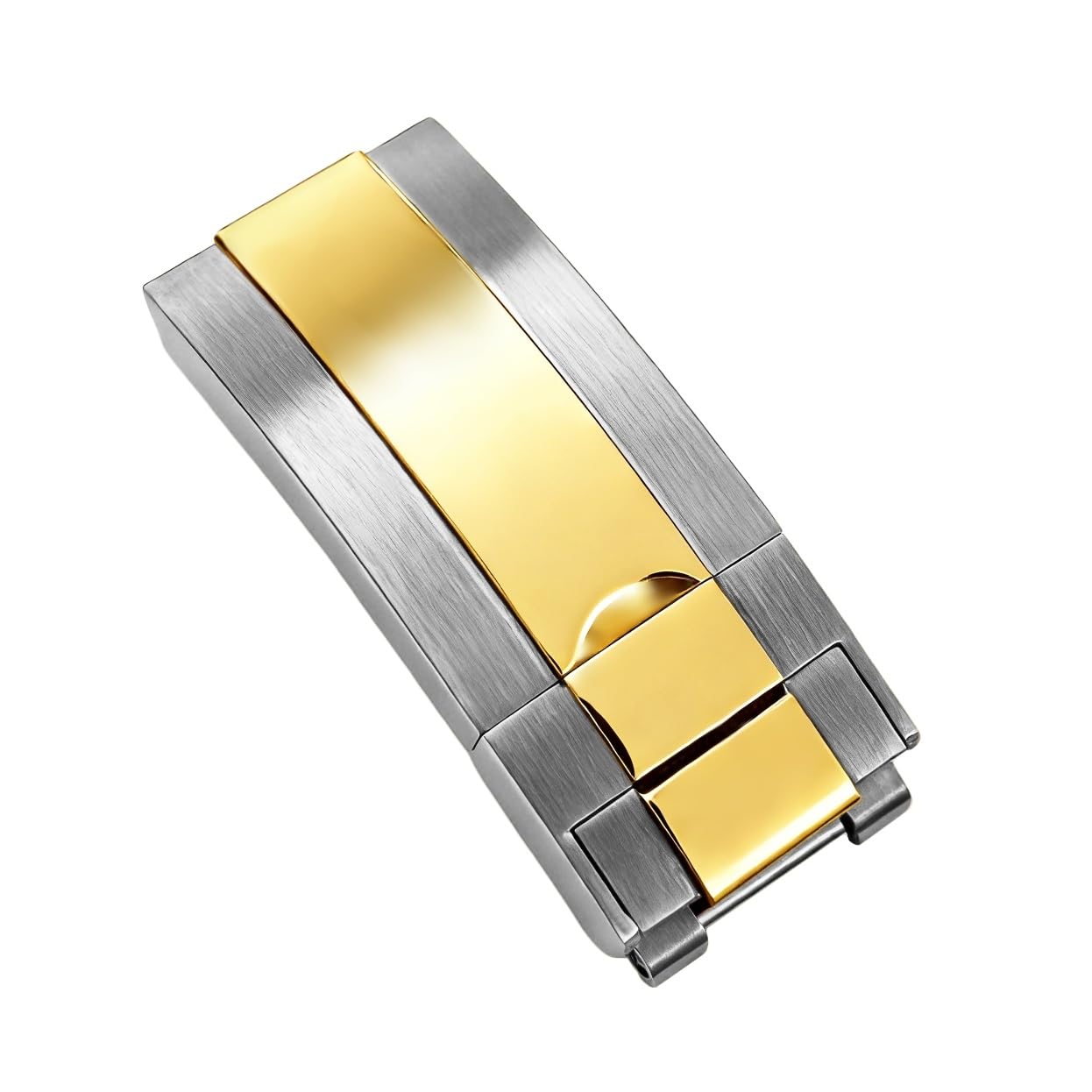 16mm Buckle Clasp Replacement for Rolex Datejust Submariner GMT Daytona Oyster Rubber Watch Strap (Bright Room Gold)