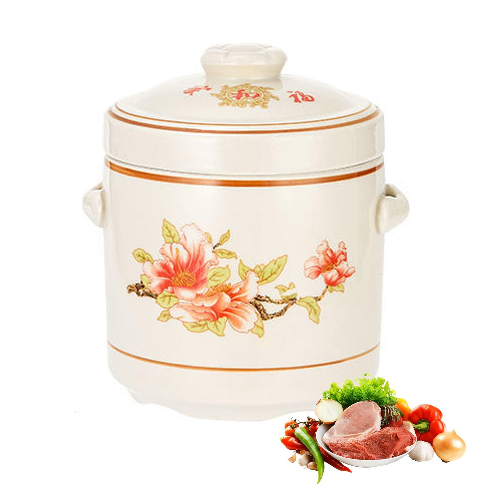 Ceramiczna miska do zupy z pokrywką, miski do serwowania zupy, kubki do zupy cebulowej z uchwytami, idealna na imprezy, do serwowania jedzenia, dekoracji wnętrz i rozrywki