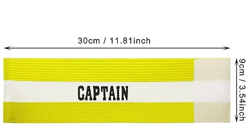 Miniatura 2 de ONLYKXY Captain Armbands - Brazalete ajustable de 3.54 x 11.81 pulgadas para fútbol, baloncesto, voleibol, equipo, competición, entrenador,