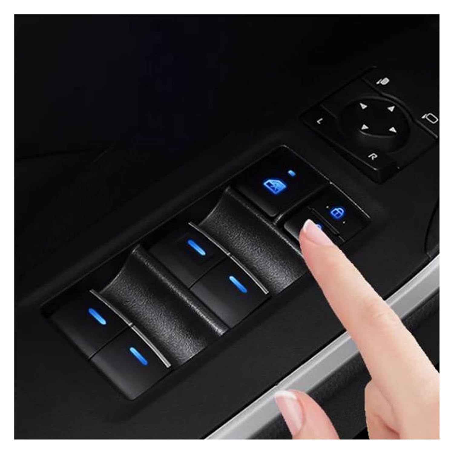 for 2019-2022 Lighted LED Power Single Window Switch Backlight(1Set 4pcs)