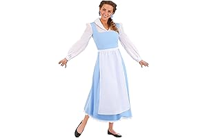 Womens Beauty and The Beast Belle Blue Dress Costume: Embrace Your Inner Princess Charm