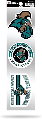 Vista 65 de Rico Industries NCAA - Juego de calcomanías retro de 3 piezas