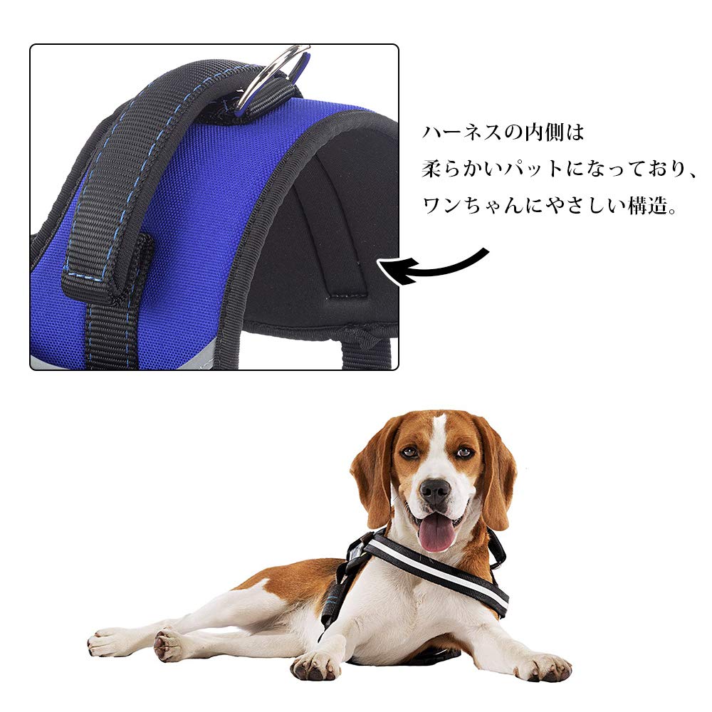 Ferplast Pettorina per Cani HERCULES EXTRA LARGE, Imbottita, Resistente, Antigraffio, Riflettente, con Maniglia