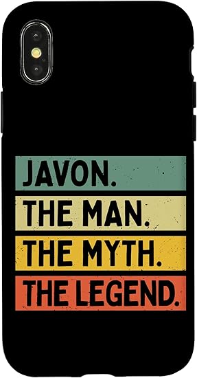 Amazon Iphone X Xs Javon The Man The Myth The Legend 面白い名言 スマホケース 家電 カメラ オンライン通販