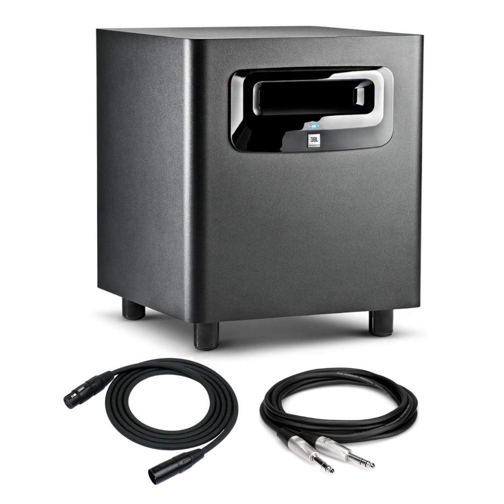 JBL LSR310S Powered Studio Wired Subwoofer with 1 XLR/XLR Cable and 1