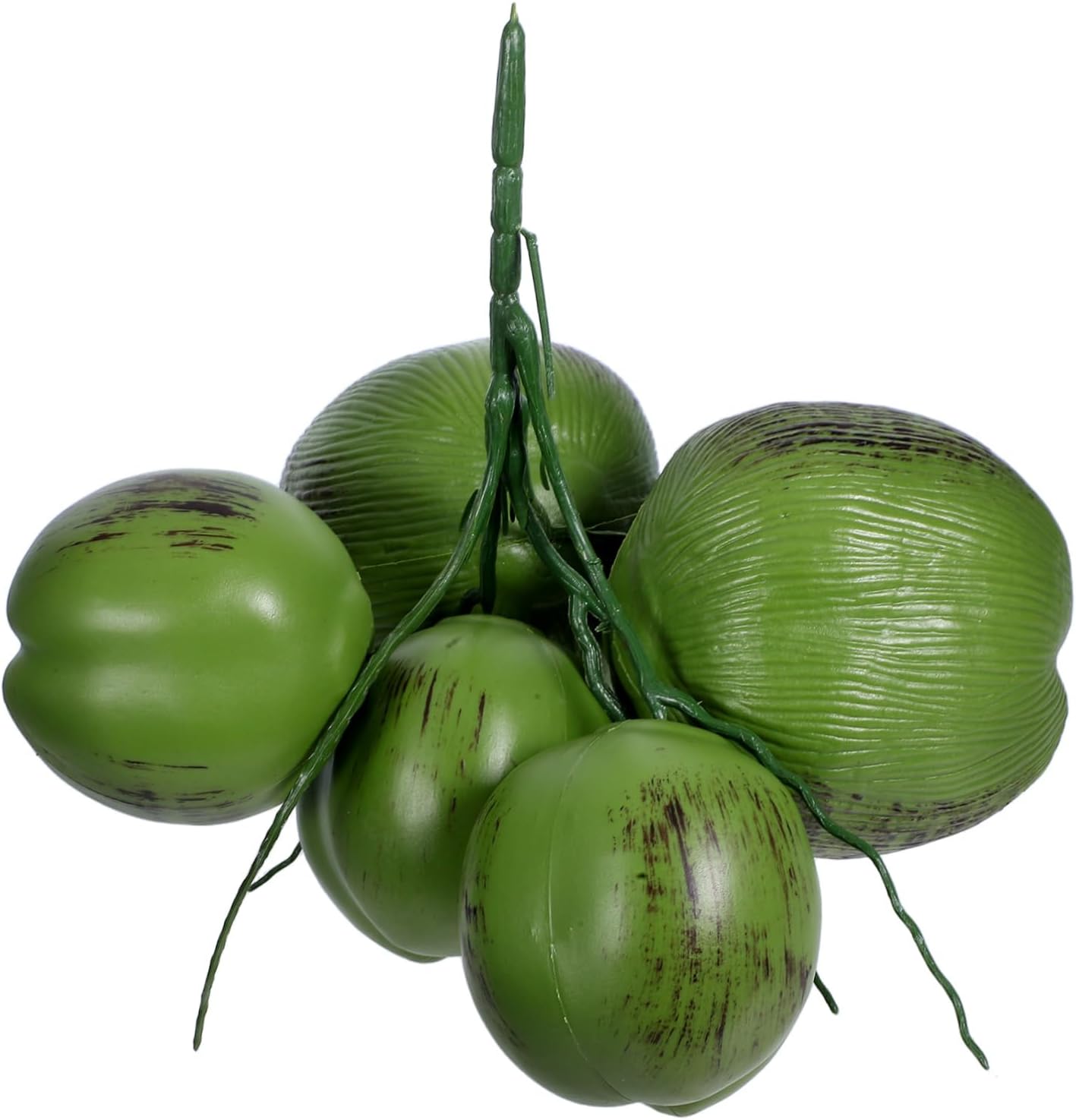 Bunch Artificial Coconut Decorations for Tropical Theme Party Fake Coconuts for Luau Events Centerpiece Decor Lightweight and Sturdy Design