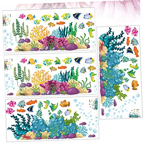 Stickers décoratifs sous-marins YARNOW anti-bulles pour masquer les imperfections murales