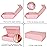 Aimyoo Pink Collapsible Gift Box with Magnetic Closure Lids 10.5x7x3 in, Bridesmaid Groomsman Proposal Boxes, Rectangle Storage Box 1 Pack