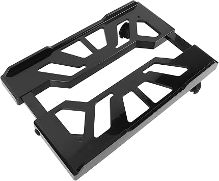 Adjustable Mobile CPU Stand, ABS Computer Tower Stand with 4 Locking Wheels and Ventilated Design, for Most PC Towers 20-28cm Width