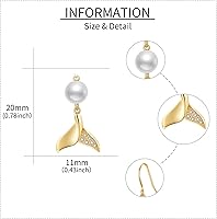 Vista 3 de Aretes de oro de 14 quilates, aretes de oro macizo, joyas, regalos de Navidad para mujeres y niñas