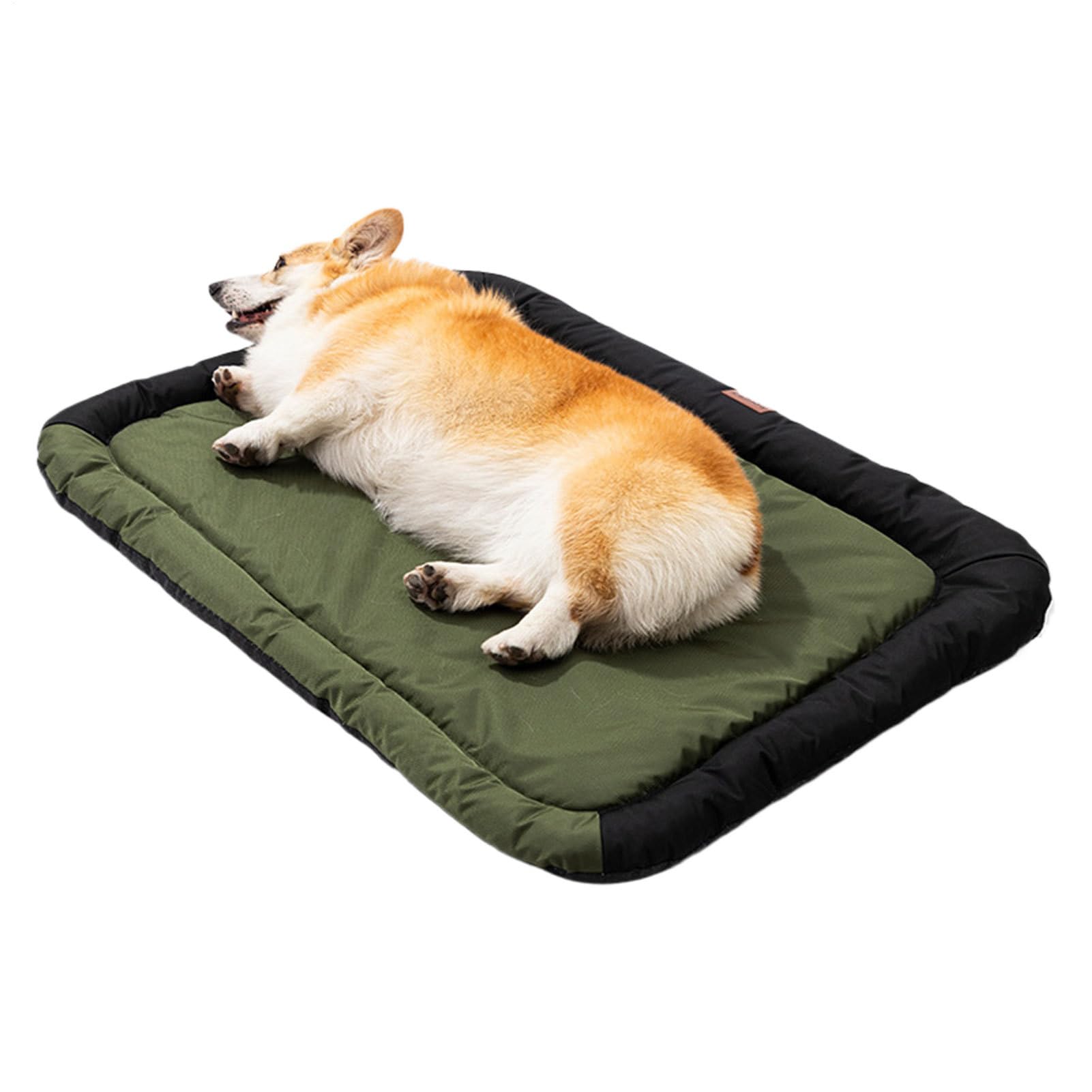 Oxford -Pad, weiche, waschbare Haustierdecke, 55 x 40 x 10 cm, Möbelschutz, Katzenbett für kleine bis große Hunde, die drinnen ruhen, Armgrün, Blau und Grau