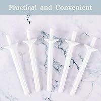 Vista 5 de 60 varitas aplicadoras de cera de plástico con espátulas desechables para depilación nasal y limpieza de fosas nasales